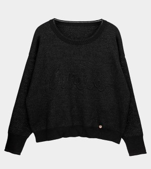 Anekke Black Contemporary Pulóverek | OCBQ38206