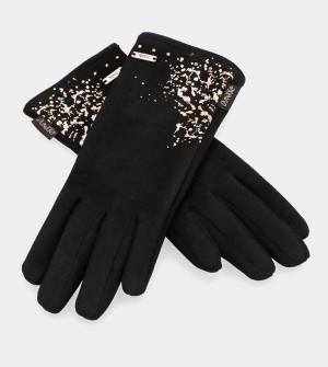 Anekke Black Fleece-lined Kesztyű | IRBV57268