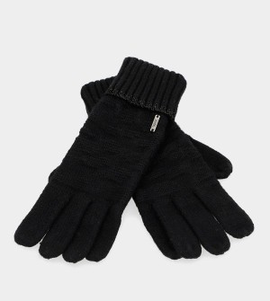 Anekke Black Knit Kesztyű | GUSY80934