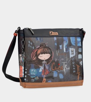 Anekke Contemporary Rectangular 3 Compartment Contemporary Crossbody Táska | IBYQ83579