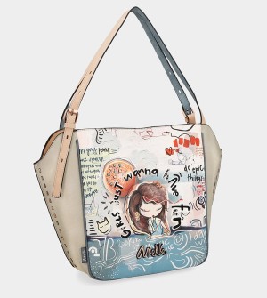 Anekke Fun & Music Oval Shopper Válltáskák | SNHX38640