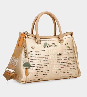Anekke Nature Pachamama Golden Doctor Crossbody Táska | BTZM76231