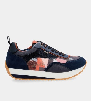 Anekke Navy Blue Palette Patterned Sports Cipő | DNYV52104