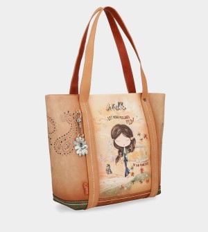 Anekke Peace & Love Camel Shopping Válltáskák | FTBI46320