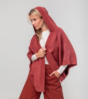 Anekke Red Poncho-style Kabát | FWYX94752