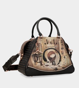 Anekke Shōen Large Black Kézitáska | ODFE01539