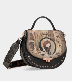 Anekke Shōen Oval With Flap Kézitáska | HBTW79581