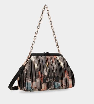 Anekke Shōen Palette Pleated Bowler Crossbody Táska | JQBZ95706