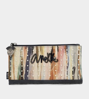 Anekke Studio Navy Blue Flexible Large Rfid Pénztárca | MHVZ08927