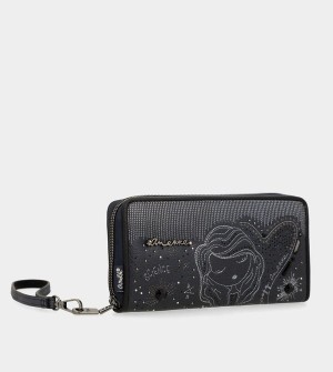 Anekke Studio Navy Blue Large Rfid Pénztárca | GKLW02159