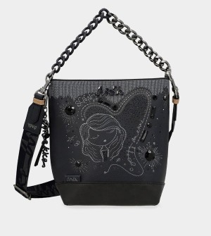 Anekke Studio Navy Blue Medium Crossbody Táska | ZJGU83642