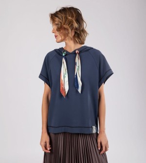 Anekke Studio Navy Blue Sleeveless Pulóverek | XPTJ69058