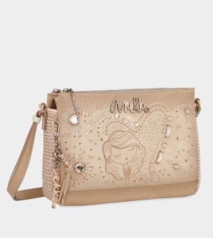 Anekke Studio Nude 3-compartment Crossbody Táska | UBRW29856