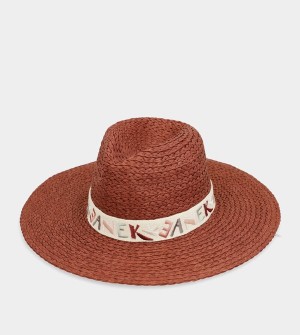 Anekke Terracotta Raffia Kalap | WJGO73980