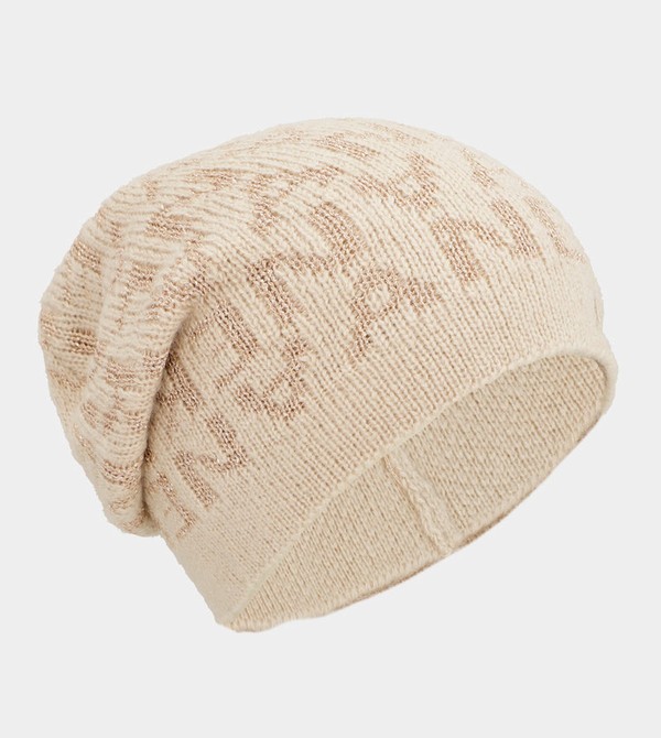 Anekke Beige Contemporary Knit Kalap | WFJY01925