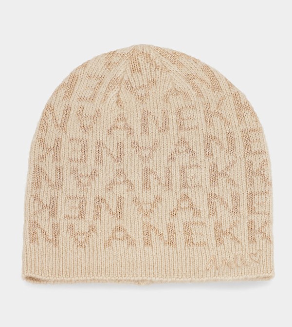 Anekke Beige Contemporary Knit Kalap | WFJY01925