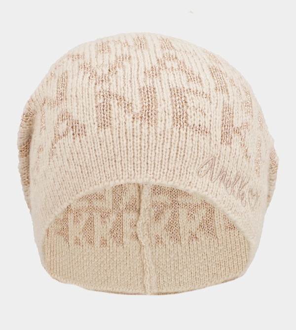 Anekke Beige Contemporary Knit Kalap | WFJY01925