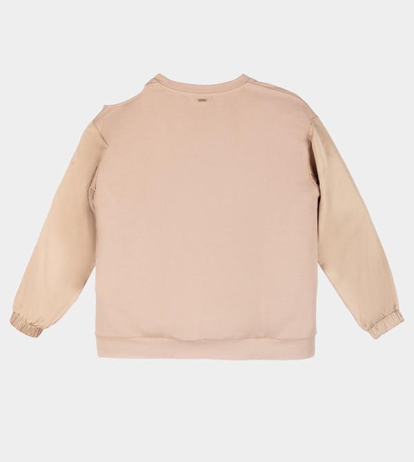 Anekke Beige Cut-out Pulóverek | NAUK82649