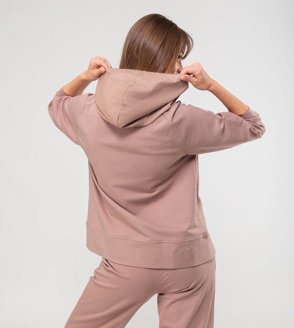 Anekke Beige Hoodie Pulóverek | COBV96023