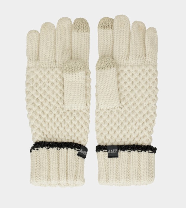 Anekke Beige Knitted Kesztyű | OVWD71245
