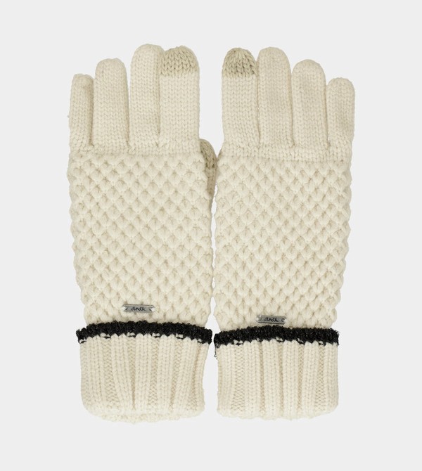 Anekke Beige Knitted Kesztyű | OVWD71245