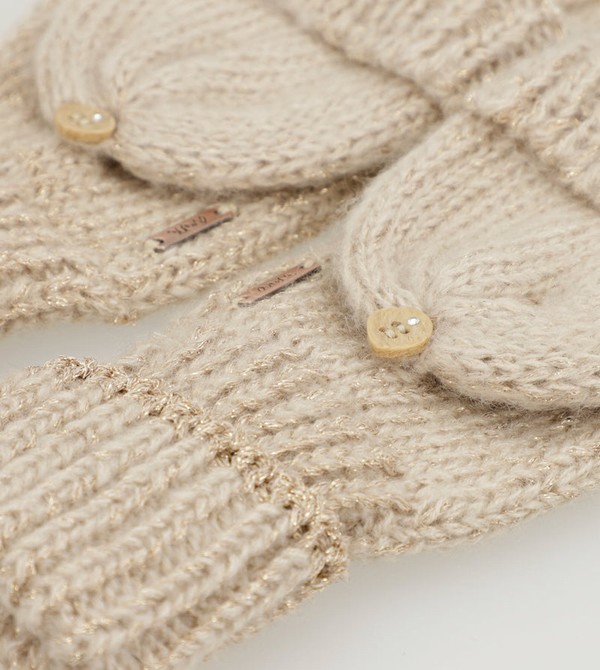 Anekke Beige Logo Mittens Kesztyű | BUXZ35870