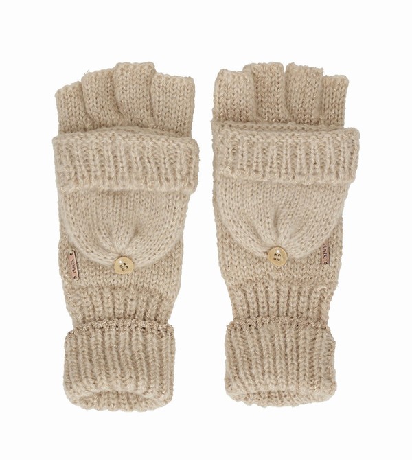 Anekke Beige Logo Mittens Kesztyű | BUXZ35870