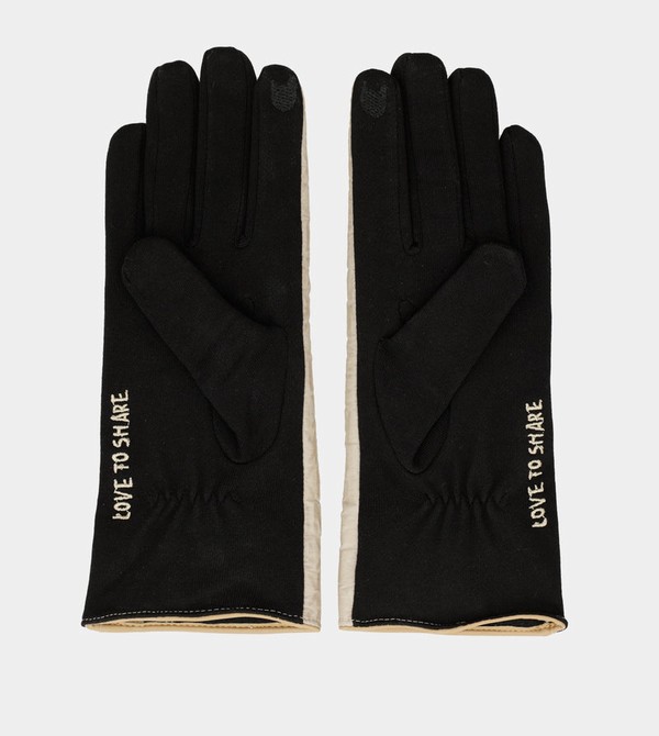 Anekke Black And Beige Contemporary Kesztyű | ROIU03725