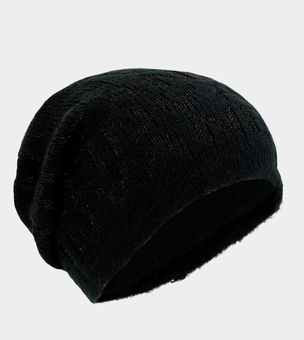 Anekke Black Contemporary Knit Kalap | FTVO14730