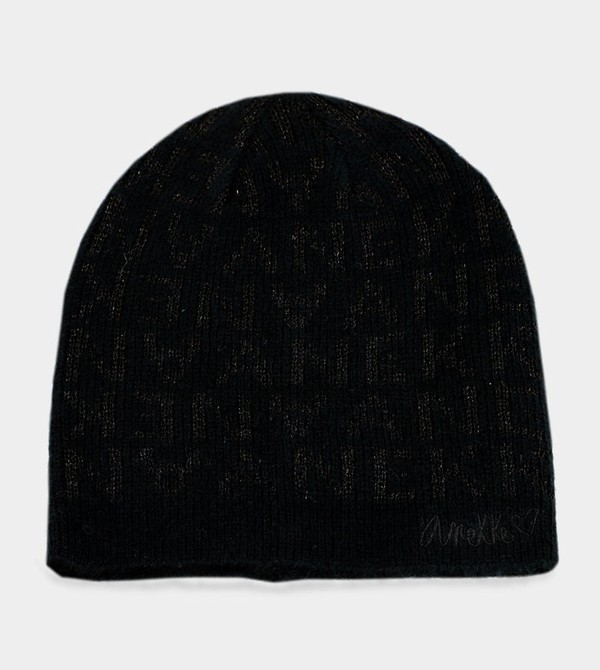Anekke Black Contemporary Knit Kalap | FTVO14730