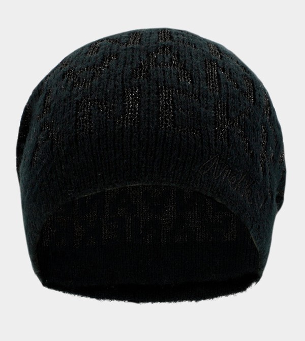 Anekke Black Contemporary Knit Kalap | FTVO14730
