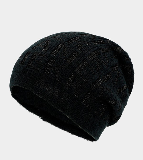 Anekke Black Contemporary Knit Kalap | FTVO14730