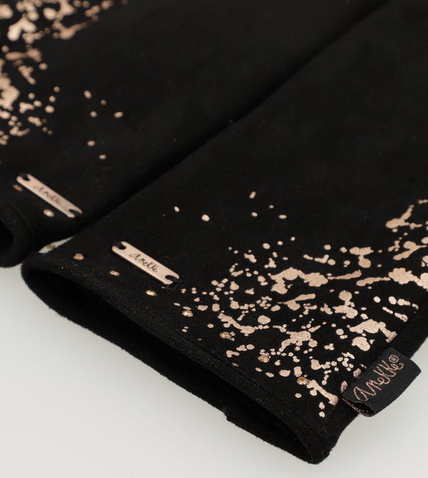 Anekke Black Fleece-lined Kesztyű | IRBV57268