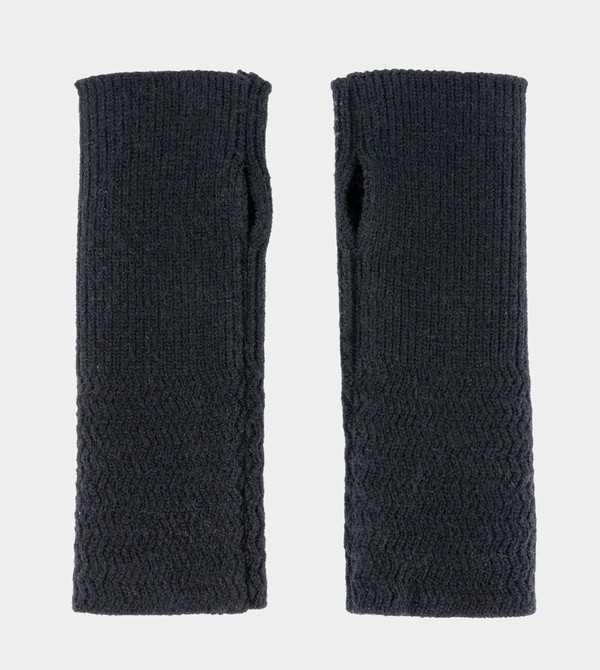 Anekke Black Knitted Kesztyű | ZQNR84395