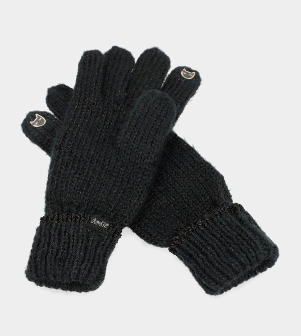 Anekke Black Logomania Kesztyű | UXTJ58910