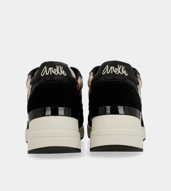 Anekke Black Padded Sports With Wedge Cipő | HSWU50196