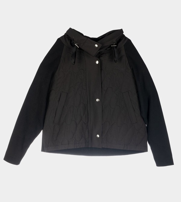 Anekke Black Quilted Kabát | VAGC47630