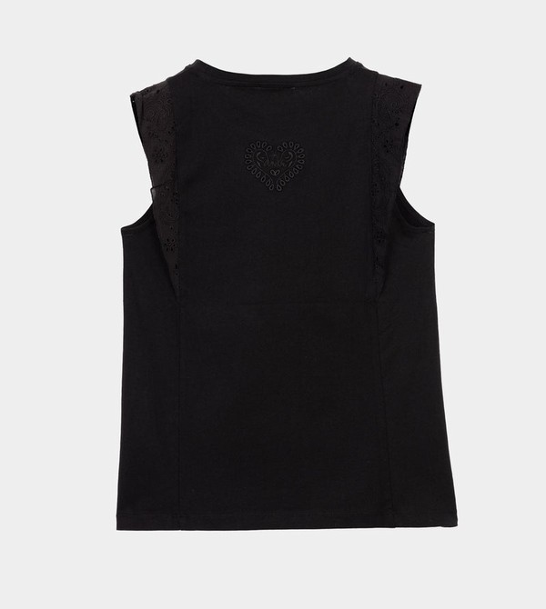 Anekke Black Tank Top Póló | BGCI79523