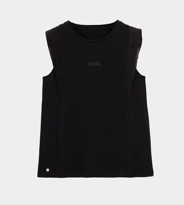 Anekke Black Tank Top Póló | BGCI79523