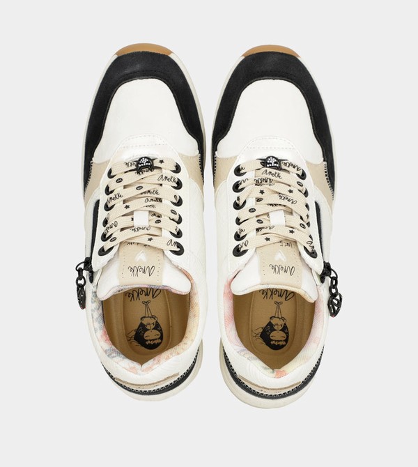 Anekke Black & White Wedge Cipő | SVOR04635
