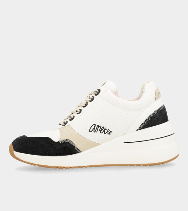 Anekke Black & White Wedge Cipő | SVOR04635