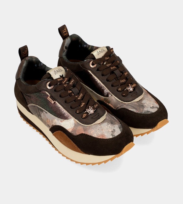 Anekke Brown Palette Patterned Sports Cipő | LNSI98475