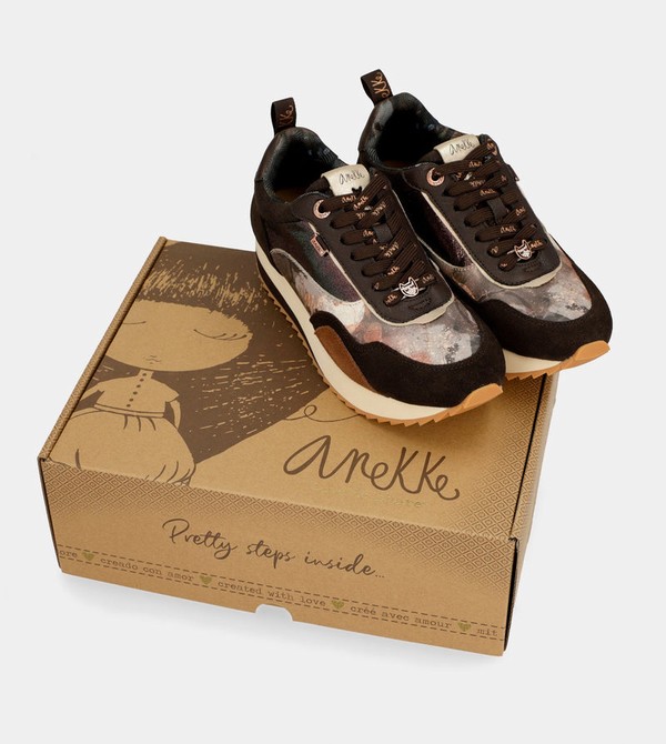 Anekke Brown Palette Patterned Sports Cipő | LNSI98475