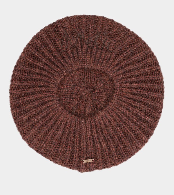 Anekke Burgundy Knitted Beret Kalap | EVDW31562