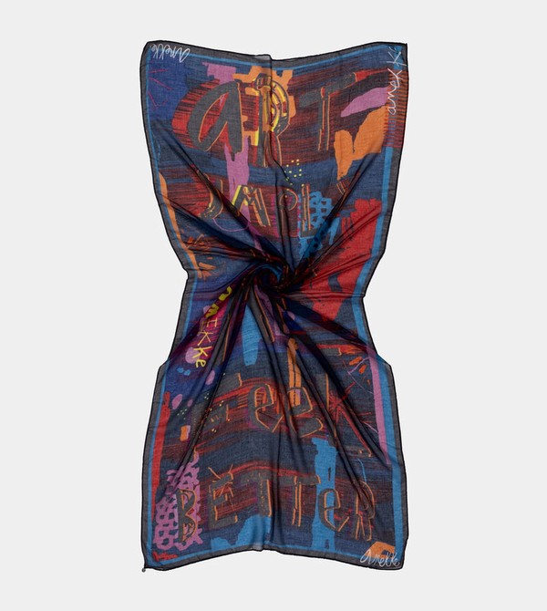 Anekke Contemporary Blue Sál | XNLH85602