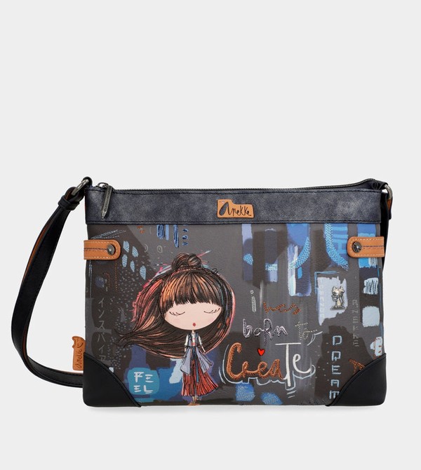 Anekke Contemporary Large Printed Crossbody Táska | VUNL67940