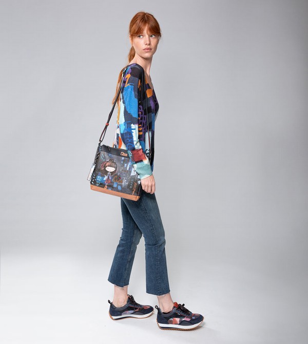 Anekke Contemporary Rectangular 3 Compartment Contemporary Crossbody Táska | IBYQ83579
