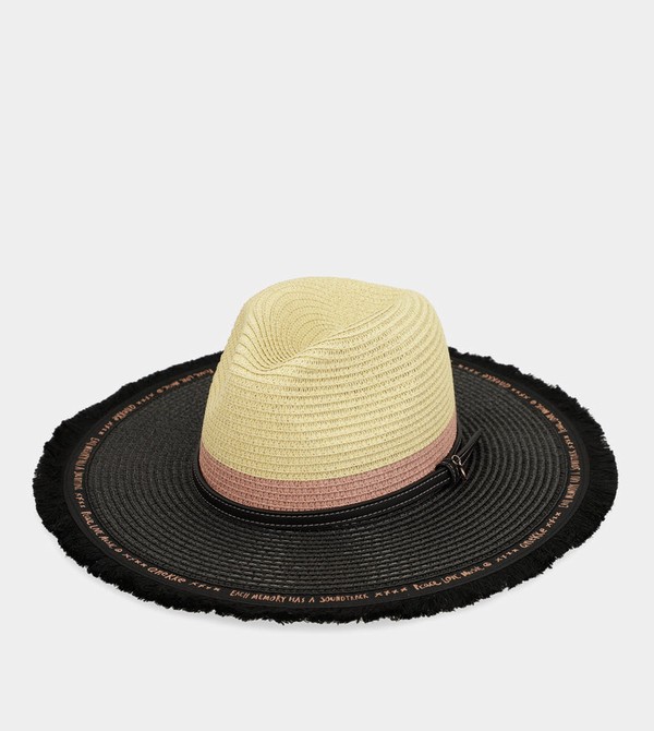 Anekke Contrast Raffia Kalap | QACI91273