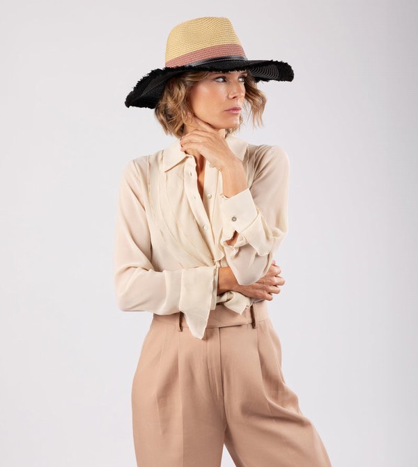 Anekke Contrast Raffia Kalap | QACI91273