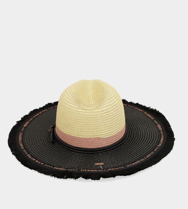 Anekke Contrast Raffia Kalap | QACI91273
